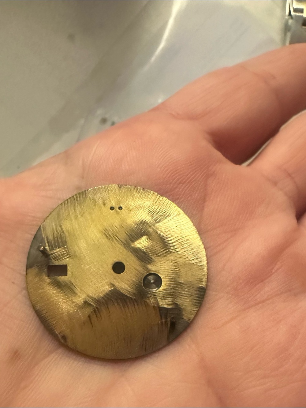 Rolex Datejust Dial with Green and Gold Details - Picture 6 of 6